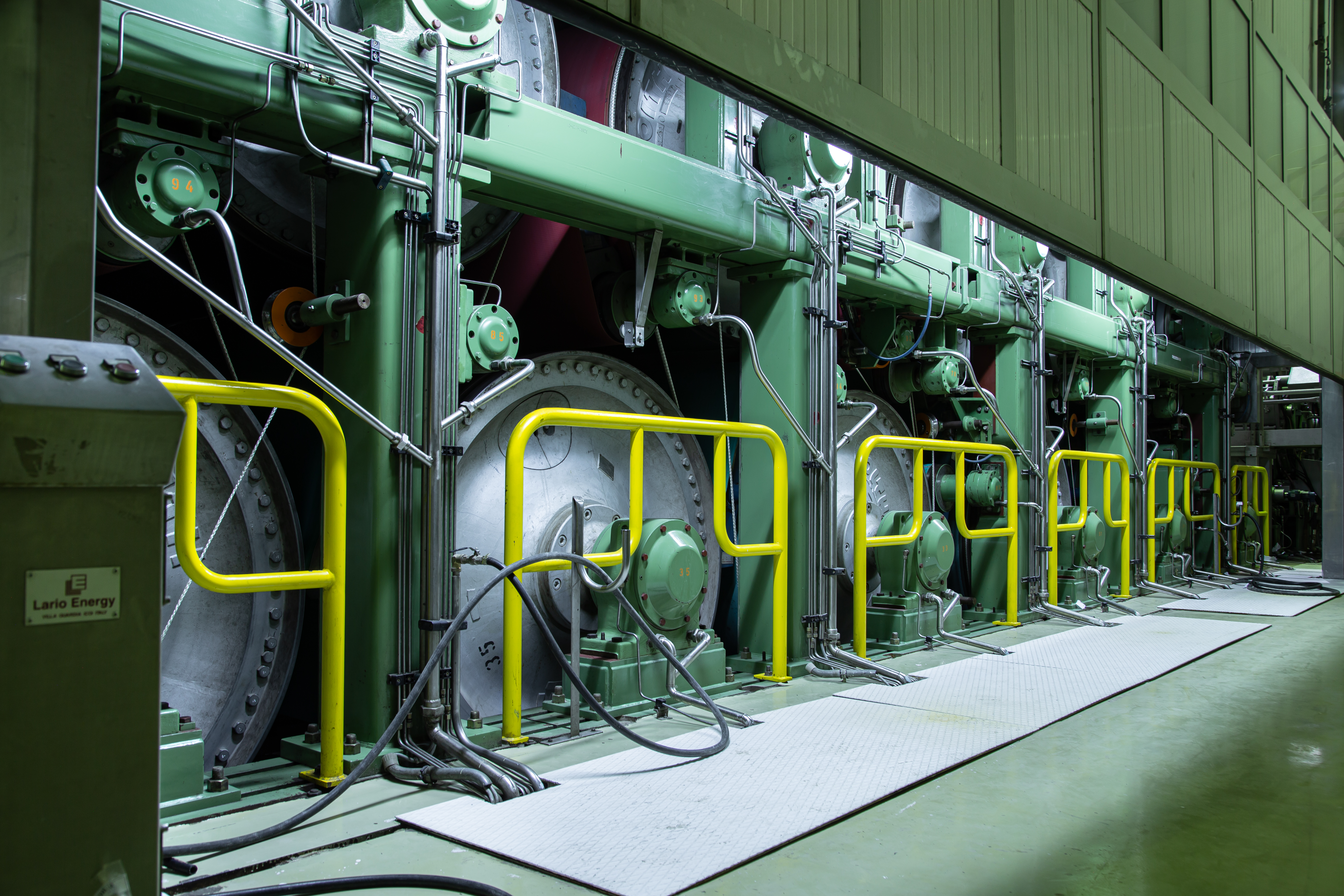 Paper-making machinery at the Nowaeco mill