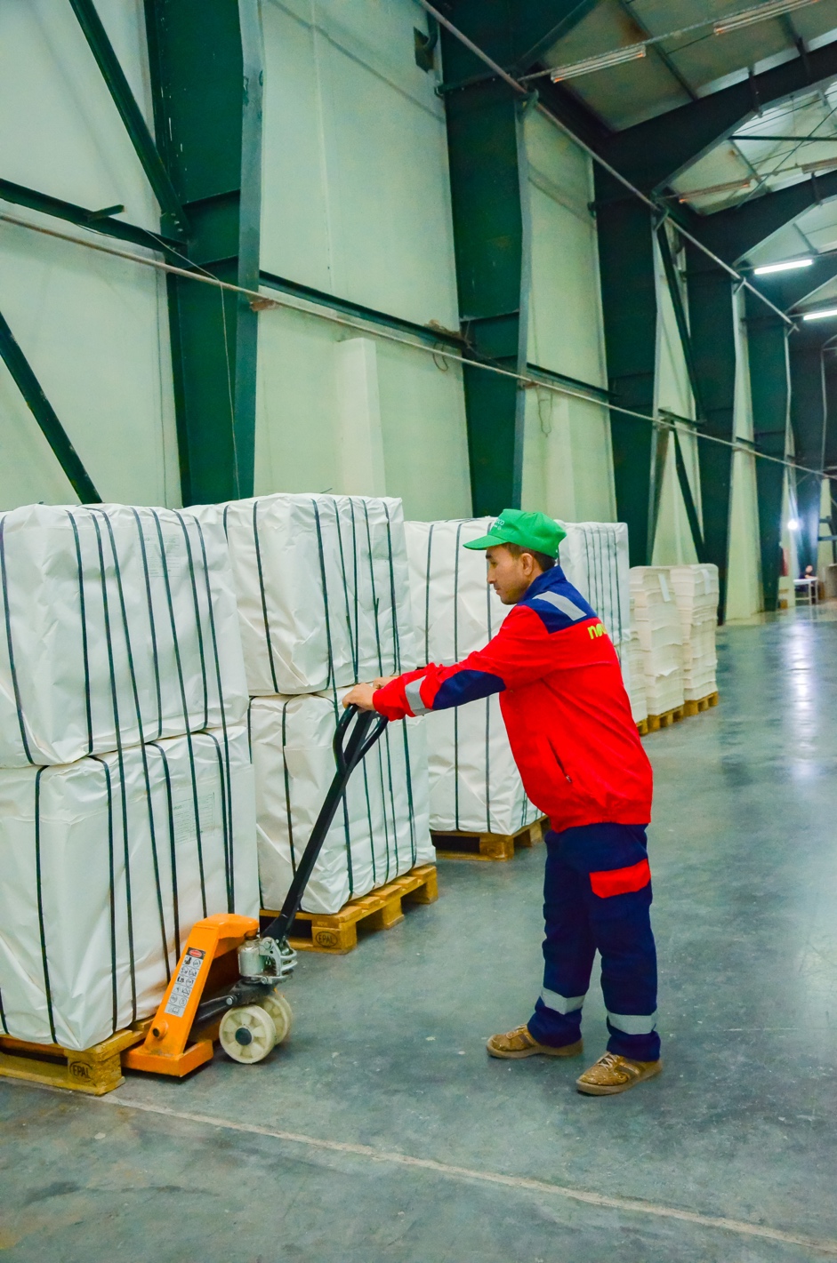 Recovered materials being handled at Nowaeco