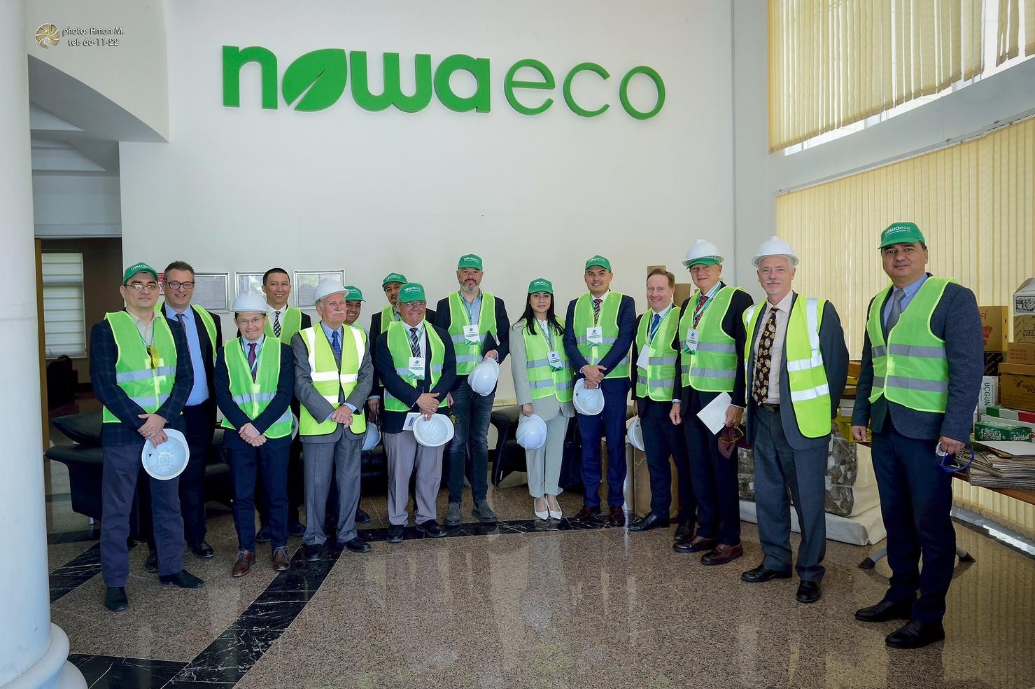 Делегаты и команда Nowaeco в Яшлыке, апрель 2024 года.
