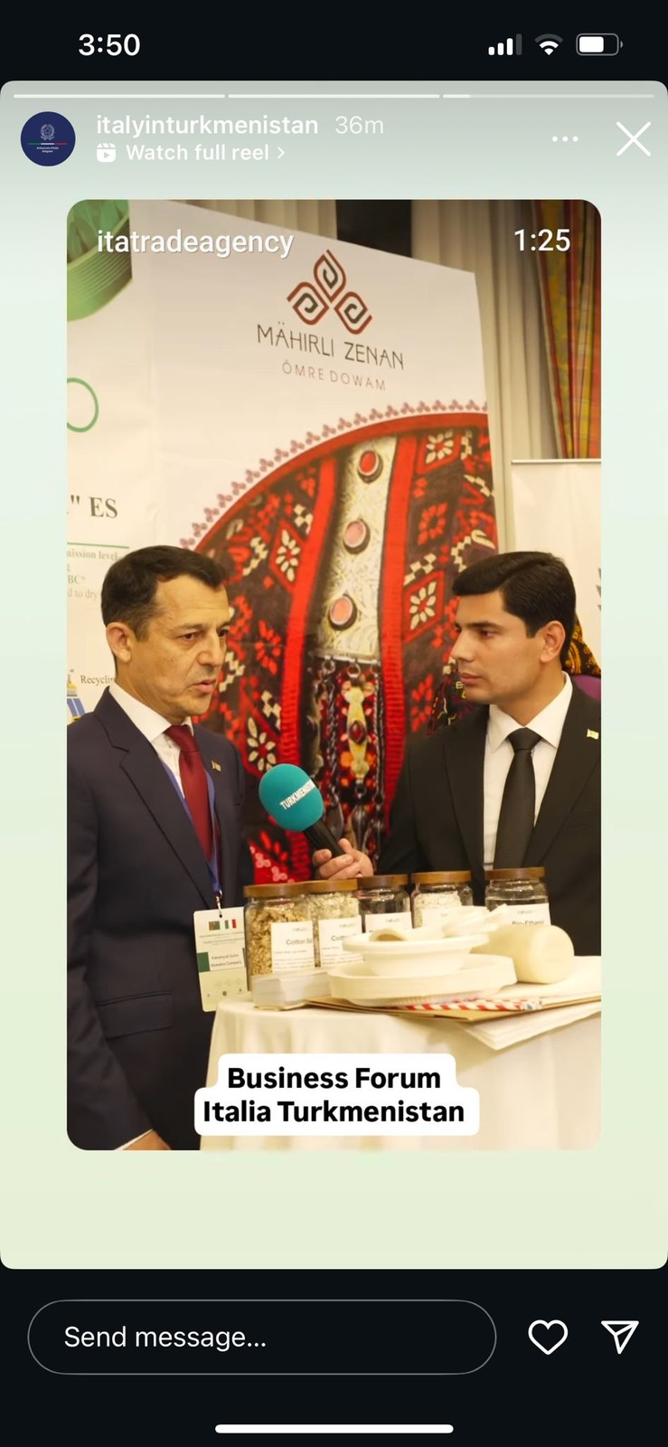 Nowaeco takes part in the Turkmen–Italian Business Forum