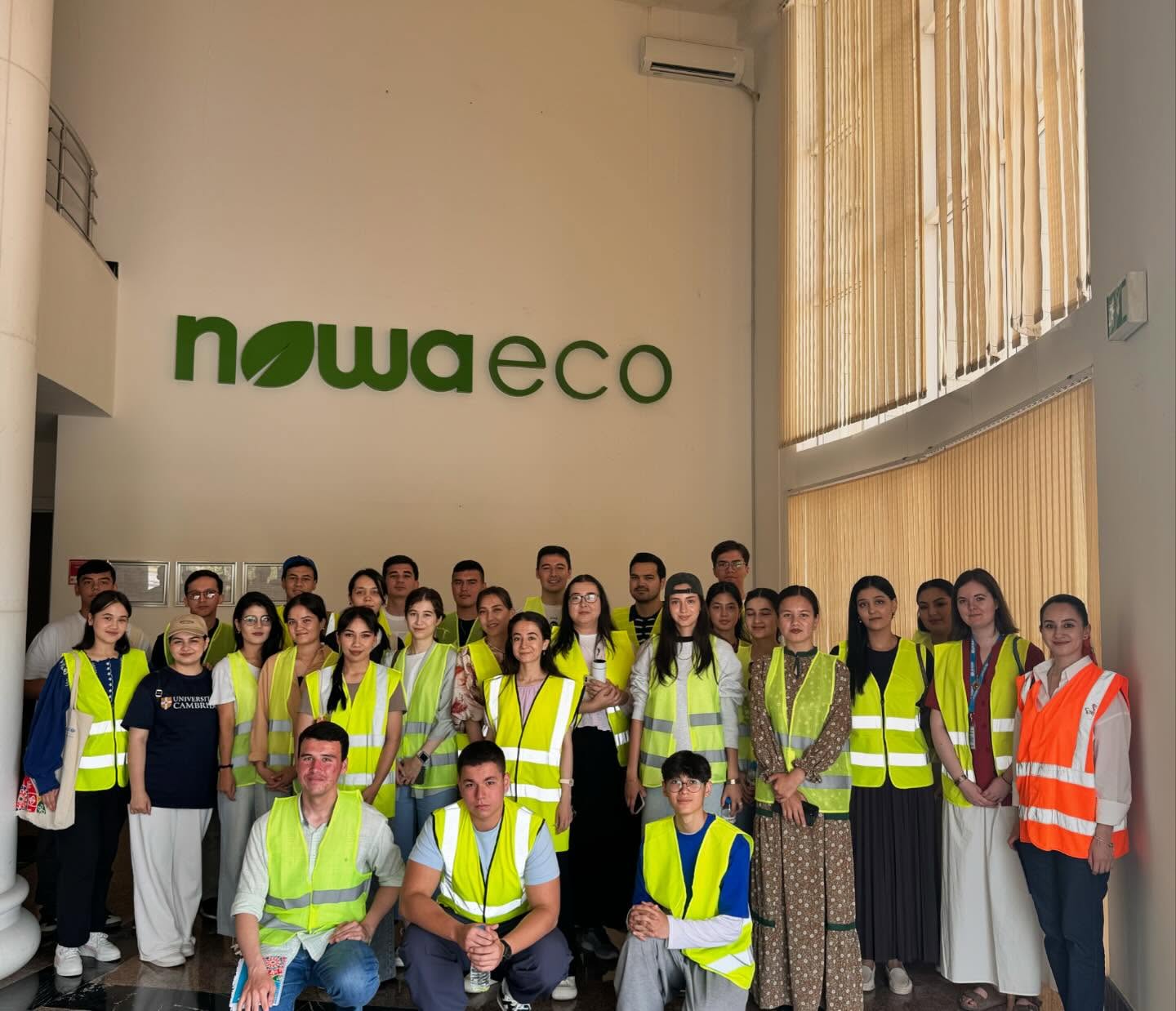 Youth Climate Summer School participants at Nowaeco